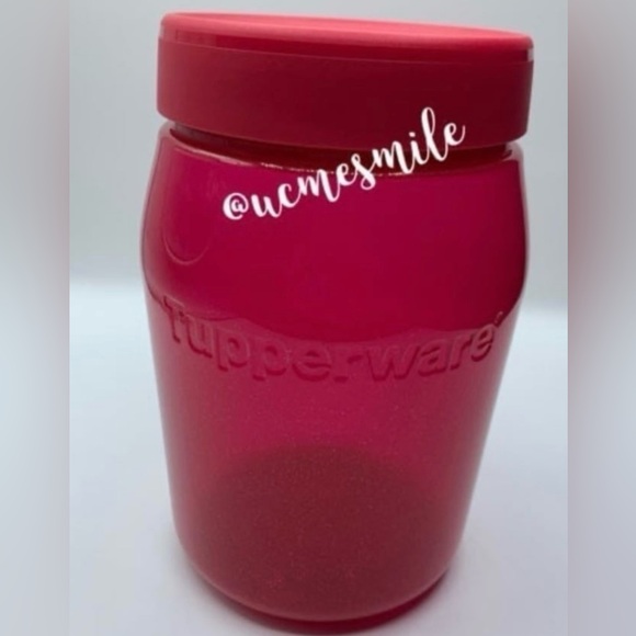 Tupperware Shimmer Raspberry Universal Dry Goods Storage/Travel Beverage Jug - Picture 1 of 7